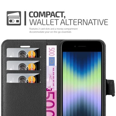 iPhone SE4 Deksel Etui Case (Svart)