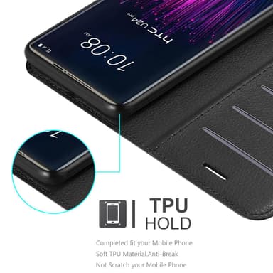 HTC U24 PRO Deksel Etui Case (Svart)
