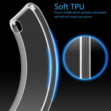 iPhone SE4 deksel case cover (Gjennomsiktig)