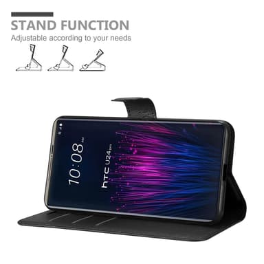 HTC U24 PRO Deksel Etui Case (Svart)