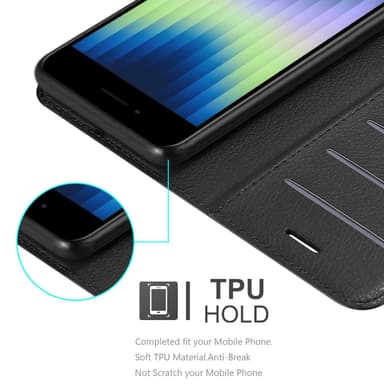 iPhone SE4 Deksel Etui Case (Svart)