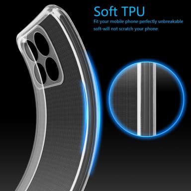 ZTE Blade A35 / A55 deksel case cover (Gjennomsiktig)