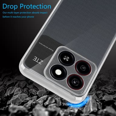 ZTE Blade A35 / A55 deksel case cover (Gjennomsiktig)