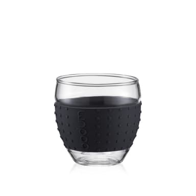 Bodum 2 pk glass med silikonbånd PAVINA 0.1 L