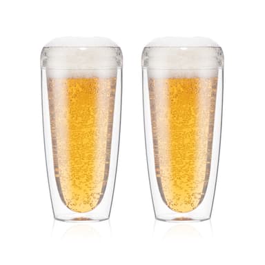 Bodum 2 pk dobbeltvegget glass PAVINA TO GO 0.6 L