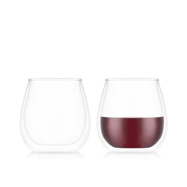 Bodum Sett med med 2 dobbeltveggede vinglass - Pinot SKÅL 0.5 L
