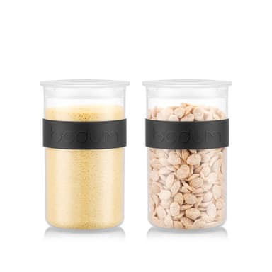 Bodum 2 pk oppbevaringskrukke PRESSO 1.0 L