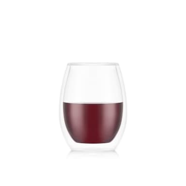 Bodum Sett med med 2 dobbeltveggede vinglass- Merlot SKÅL 0.5 L