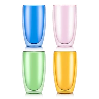Bodum 2 stk glass PAVINA 0.45 L