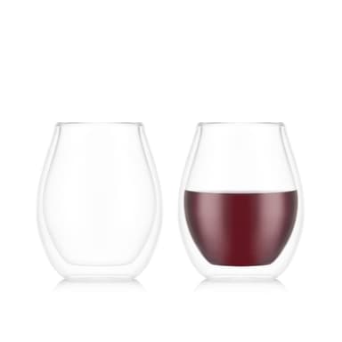 Bodum Sett med med 2 dobbeltveggede vinglass - Syrah,0.45 l SKÅL 0.45 L