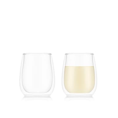 Bodum Sett med med 2 dobbeltveggede vinglass SKÅL 0.25 L