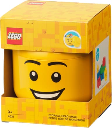 Play LEGO oppbevaringsboks (lykkelig guttehode)