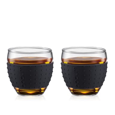 Bodum 2 pk glass med silikonbånd PAVINA 0.35 L