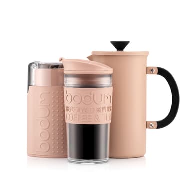 Bodum Fransk presskaffekanne i rustfritt stål på 8 kopper/1.0 l SET 2 - EURO 1.0 L