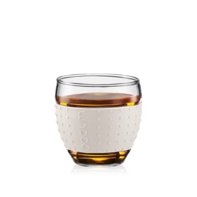 Bodum 2 pk glass med silikonbånd PAVINA 0.1 L