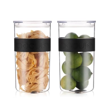 Bodum 2 pk oppbevaringskrukke PRESSO 2.0 L