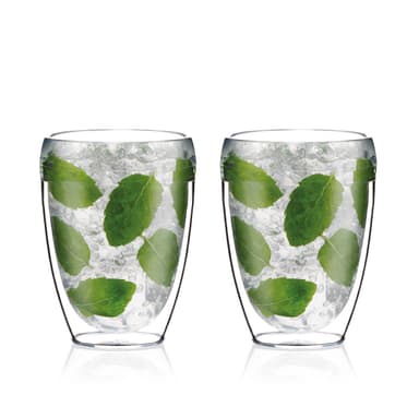 Bodum 2 stk tumblerglass med doble vegger PAVINA OUTDOOR 0.35 L