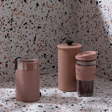 Bodum Fransk presskaffekanne i rustfritt stål på 8 kopper/1.0 l SET 2 - EURO 1.0 L