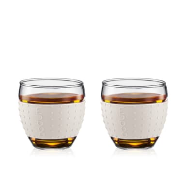 Bodum 2 pk glass med silikonbånd PAVINA 0.1 L