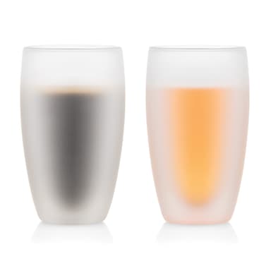 Bodum 2 PAVINA dobbeltveggede glass med et lag silikon 0.45 l PAVINA 0.45 L