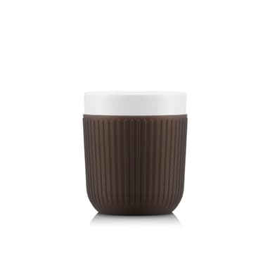 Bodum Enkelveggskrus i porselen med silikonbånd DOURO 0.3 L