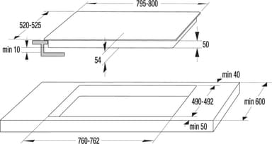 Hisense Platetopp HI8432BSCWF