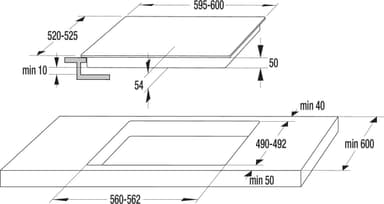 Hisense Platetopp HI6442BSCWF