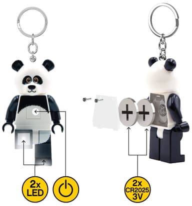 LEGO LED-nøkkelring (pandafyr)