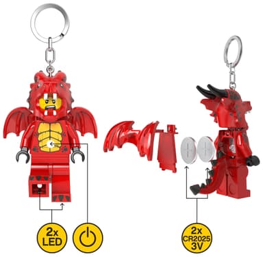 LEGO LED-nøkkelring (dragefyr)