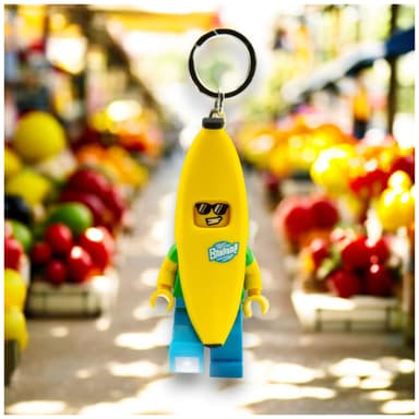LEGO LED-nøkkelring (bananfyr)