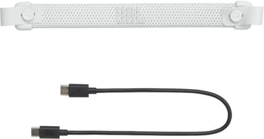 JBL Charge 6 trådløs bærbar høyttaler (hvit)