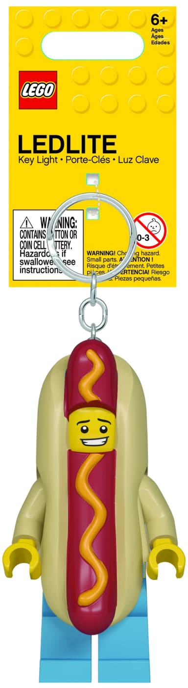 LEGO LED-nøkkelring (hot dog-mann)