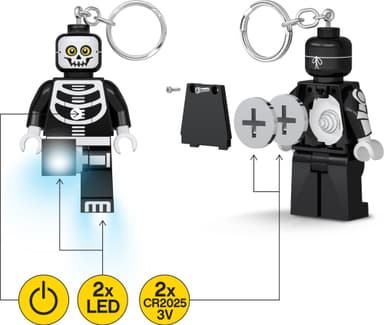 LEGO LED-nøkkelring (skjelett)