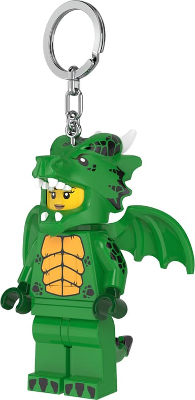 LEGO LED-nøkkelring (grønn dragejente)
