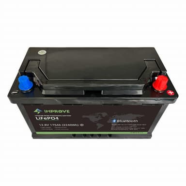 IMPROVE Lithium Batteri 12V 175Ah (LiFePO4) BMS 150A - BOBIL - HEAT - Bluetooth