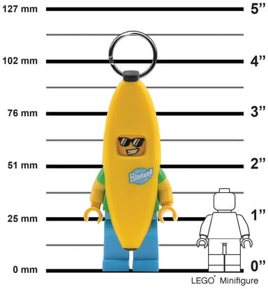 LEGO LED-nøkkelring (bananfyr)