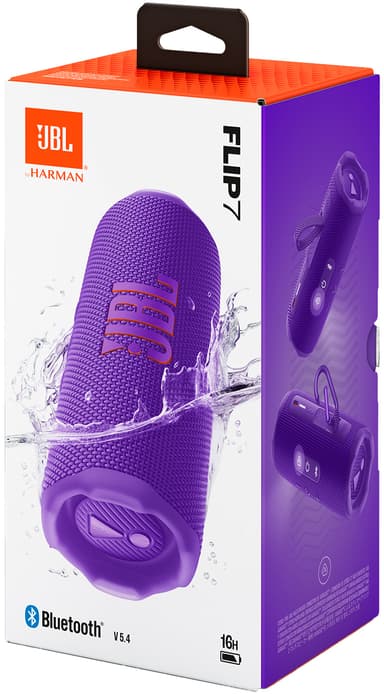 JBL Flip 7 bærbar trådløs høyttaler (lilla)