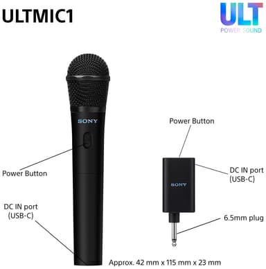 Sony ULTMIC1 trådløs mikrofon dobbelpakke