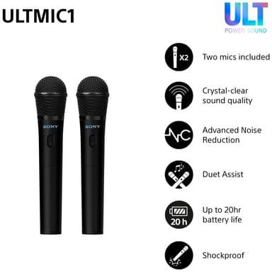 Sony ULTMIC1 trådløs mikrofon dobbelpakke