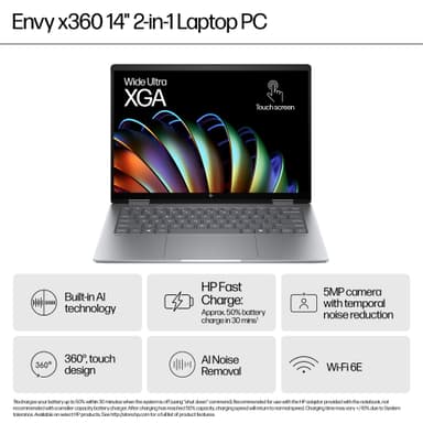 HP Envy x360 14" bærbar PC R7-8840HS/16/512
