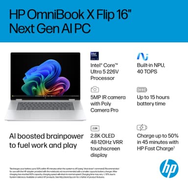 HP OmniBook X Flip 16 Ultra 5-226V/16/512/OLED 16" Copilot+ PC