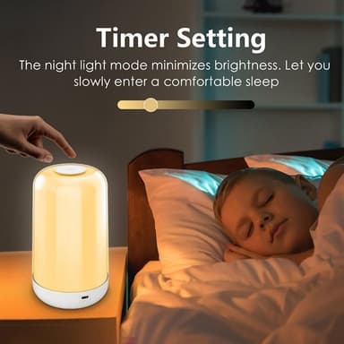 Krystallklar Touch-Lampe med Bluetooth-App – Justerbar RGB-Belysning og Dimming