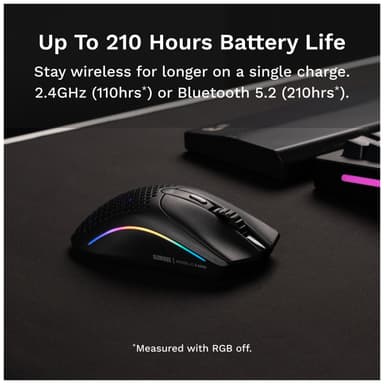 Glorious Model O 2 mini trådløs gamingmus (sort)