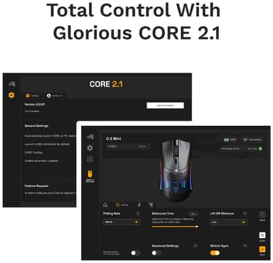 Glorious Model O 2 mini trådløs gamingmus (sort)