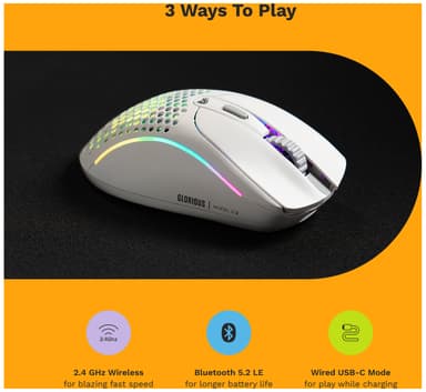 Glorious Model D 2 trådløs gamingmus (sort)