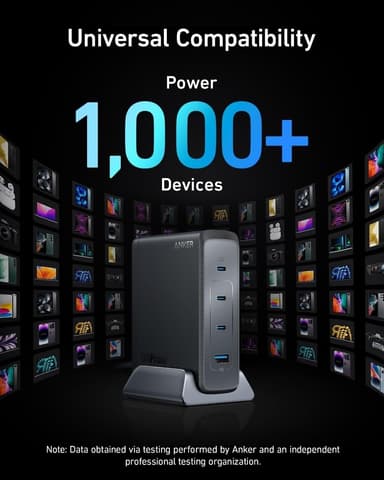 ANKER 240W Prime GaN USB-C 4-Port Hurtiglader