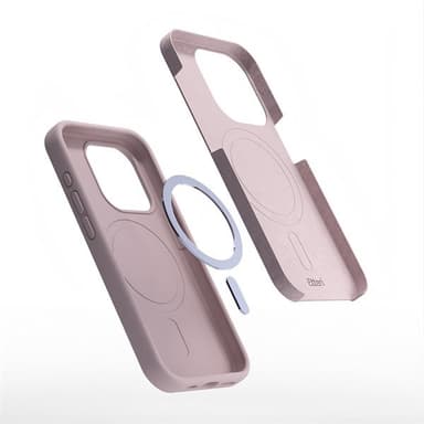 Etteri silikonetui med MagSafe for iPhone 16 - Lys rosa