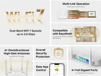 Mercusys MR25WBE WiFi 7 ruter