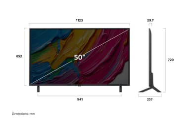 LG 50" QNED 80 4K QNED AI TV (2025)
