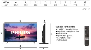 Philips 40” PFS6000 FHD LED Smart-TV (2025)